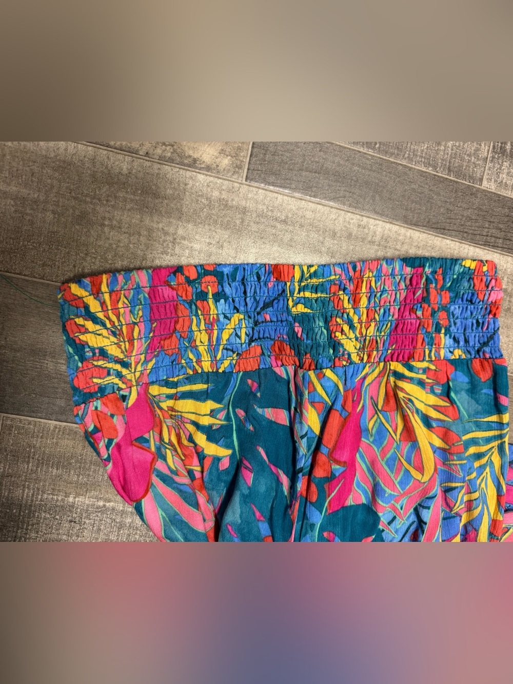 NWT-Kona Sol Women’s Tropical Wide-Leg Split Pants Boho Travel Beach Size Small - Picture 9 of 12
